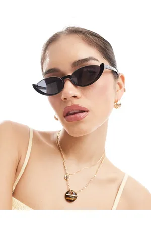 AJ Morgan – Schmale Cat-Eye-Sonnenbrille aus Metall in