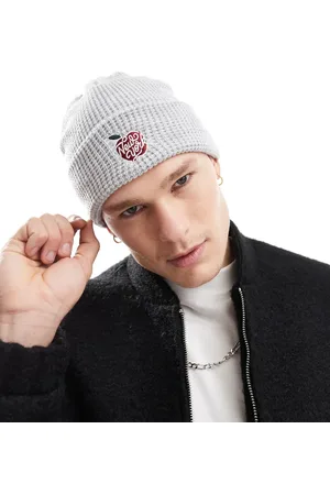Cotton On Cotton On – Strickmütze aus Waffelstrick in mit New York-Grafik