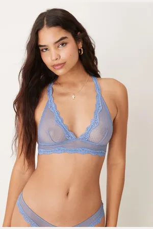 Free People – Midweek – Longline-BH in Hafenblau, Kombiteil
