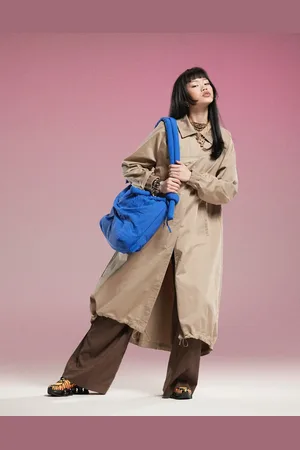 Nike – MSC – Trenchjacke aus Twill in Khaki