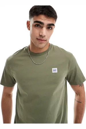 Lee – Workwear-T-Shirt in Olivgrün mit lockerem Schnitt