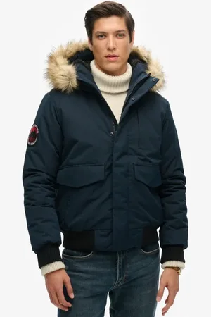 Superdry – Everest – Bomberjacke in Eclipse