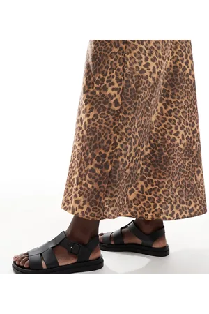 London Rebel – Hattie – Riemensandalen in , weite Passform