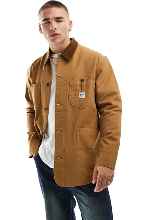 Lee – Workwear – Lockere Canvas-Jacke in Hellbraun