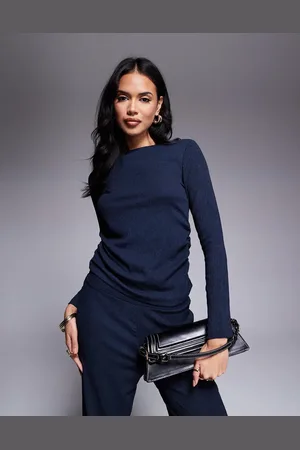 River Island – Strukturiertes, langärmliges T-Shirt in , Kombiteil