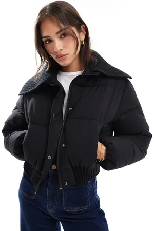 Cotton On Cotton On – Steppjacke in mit Strickkragen