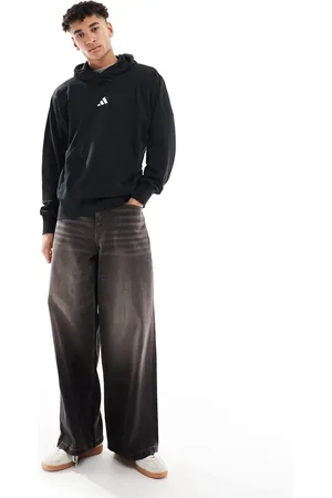 adidas Adidas – Essentials Feelcozy – Frottee-Kapuzenpullover in /Weiß