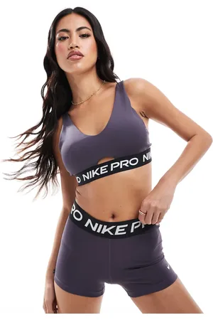 Nike – Pro Indy – Sport-BH in mit mittlerer Stützfunktion und tiefem Ausschnitt
