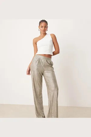 JDY – Gerippte Hose in mit weitem Bein