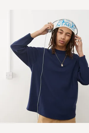 Reclaimed – Langärmliges Shirt aus Cord in mit Waffelstruktur