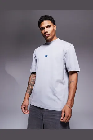 Hugo Blue – Nieros – T-Shirt in mit kleinem, mittigem Logo