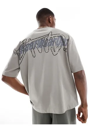 Pull&Bear – T-Shirt in verwaschenem mit „STWD“-Aufdruck