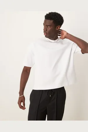 ASOS – Premium – Oversize-T-Shirt in mit Boxy Fit aus schwerem Interlock-Jersey mit überschnittenen Schultern, 300 g/m²