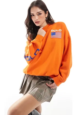 Ralph Lauren – Oversize-Sweatshirt in mit Flaggenprint
