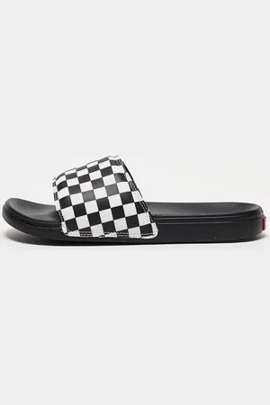 Vans – La Costa – Slider mit schwarzem Schachbrettmuster