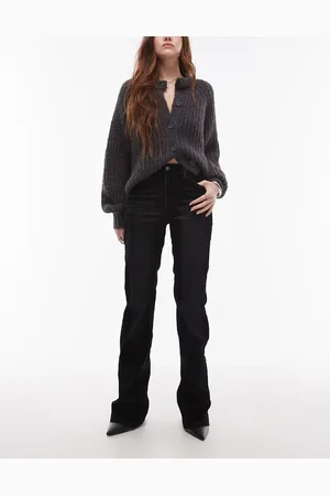 MANGO – Ausgestellte Jeans in Dunkelblau
