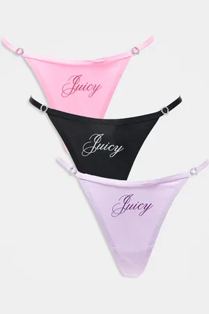 Juicy Couture – 3er-Pack Tangas in verschiedenen Farben
