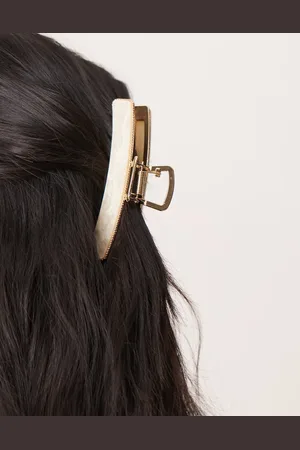 ASOS – Goldfarbene Haarklammer mit Zierperlmuttdetail