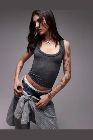 Free People – Clean Slate – Geripptes Tanktop in