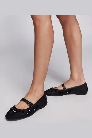 Steve Madden – Wildflower – Netzstoff-Ballerinas in mit Paillettenblumen