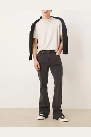 ASOS – Stretch-Schlagjeans in verwaschenem