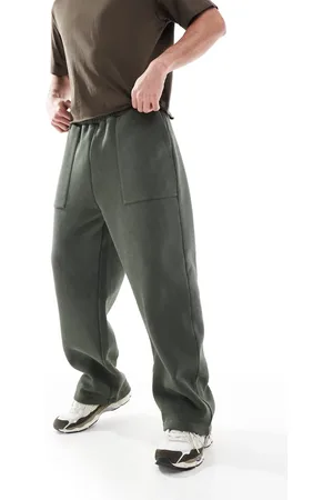 ASOS – Weit geschnittene Jogginghose in verwaschenem mit Taschen