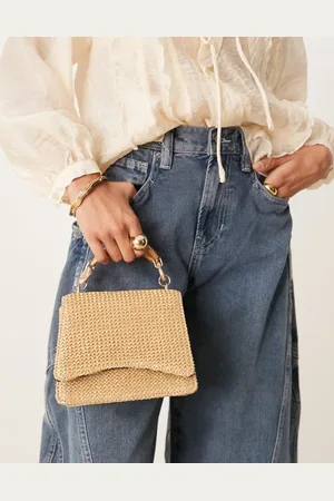 ASOS – Umhängetasche in mit Henkel aus Kunstharz und Stroh