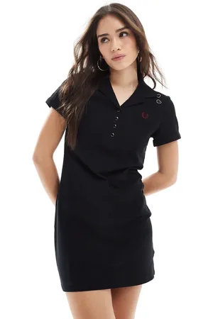 Fred Perry X Amy Winehouse – Pikee-Kleid in mit Taschendetail