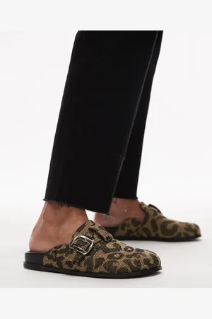 Topshop – Beck – Clogs mit Leopardenmuster