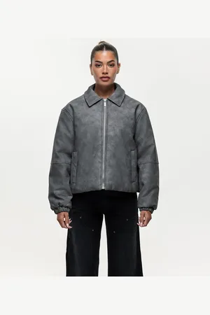 Good For Nothing – Schwarze Jacke aus Kunstleder
