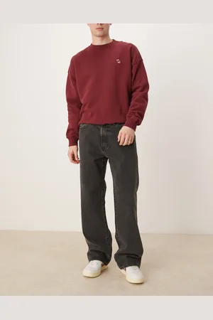 Abercrombie & Fitch – Weite Jeans in verwaschenem