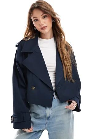 ASOS – Kurzer Twill-Trenchcoat in