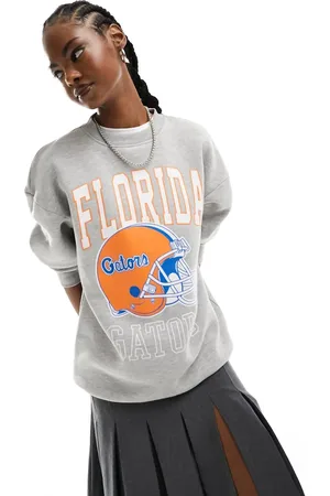 Daisy Street – Oversize-Sweatshirt in meliert mit Vintage-Florida-Grafik