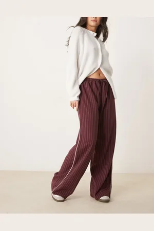 ASOS – Elegante Hose mit weitem Bein und seitlichem Kontraststreifen