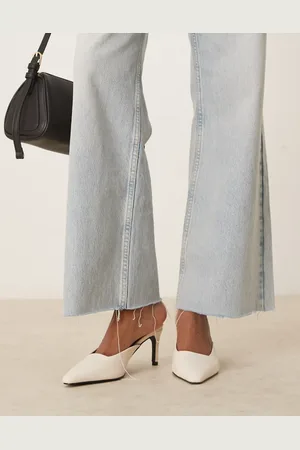 Raid – Miko – Mules in Creme mit Pfennigabsatz