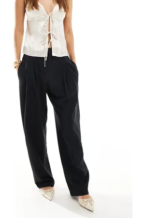 Pull&Bear – Elegante Barrel-Hose in mit Nadelstreifen