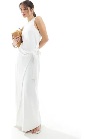 4th & Reckless – Ärmelloses Maxikleid in mit drapierter seitlicher Bindung