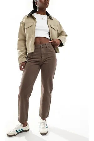 Pull&Bear – Mom-Jeans in mit hohem Bund