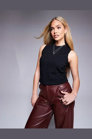 Armani Exchange – Ärmelloses Oberteil aus Feinstrick in
