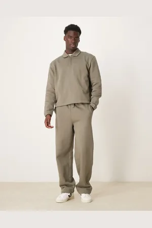 ASOS – Superweite Jogginghose in Khaki, Kombiteil