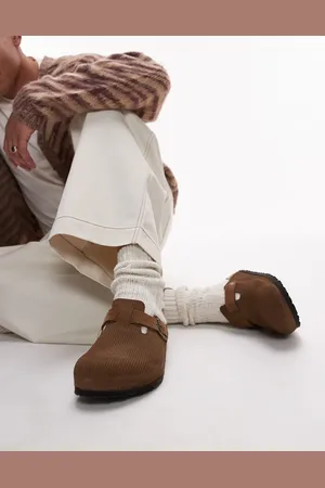 Birkenstock – Boston – Geprägte Unisex-Clogs aus Wildleder in