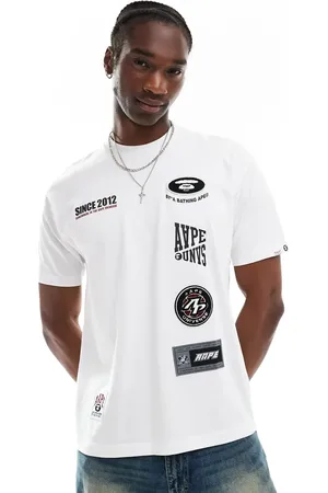 A Bathing Ape Aape By A Bathing Ape – T-Shirt in Weiß mit Logo-Motiv