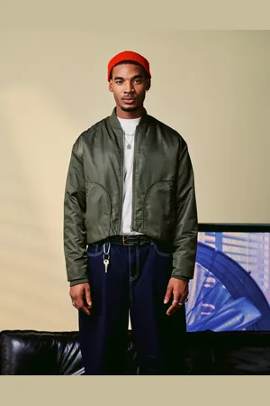 ASOS – Oversize-Bomberjacke in Khaki