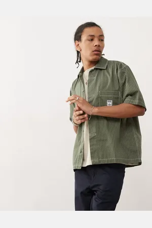adidas – Wabash – Kurzärmliges Hemd in Khaki