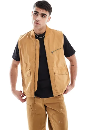 Timberland – Trägertop aus gewaschenem Canvas in der Farbe Wheat Boot