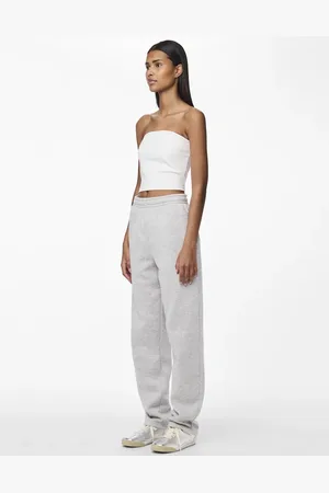 Pieces® – Sweathose in hellgrau meliert