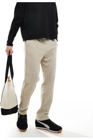 Only & Sons – Strukturierte Hose in verwaschenem Ecru
