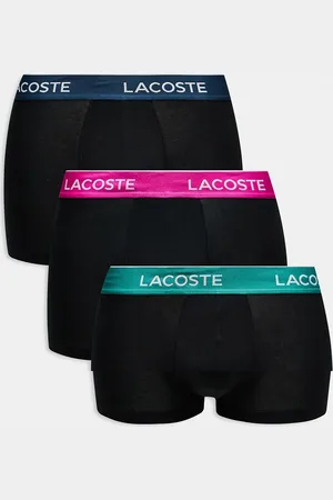 Lacoste – 3er-Pack Unterhosen in mit buntem Bund