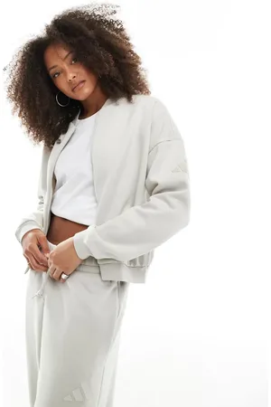 adidas Adidas Essentials – Contemporary – Bomberjacke in Wunder-Tonerde mit Logo