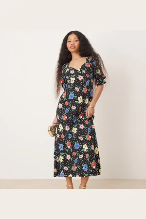 Miss Selfridge – Midi-Freizeitkleid mit Blumenmuster